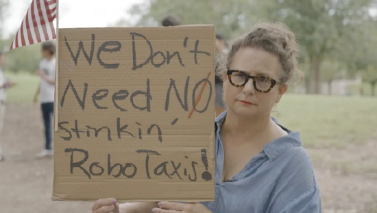 特斯拉在得州(📙)奥斯汀遭遇抗议活动：反对马斯克Robotaxi计划